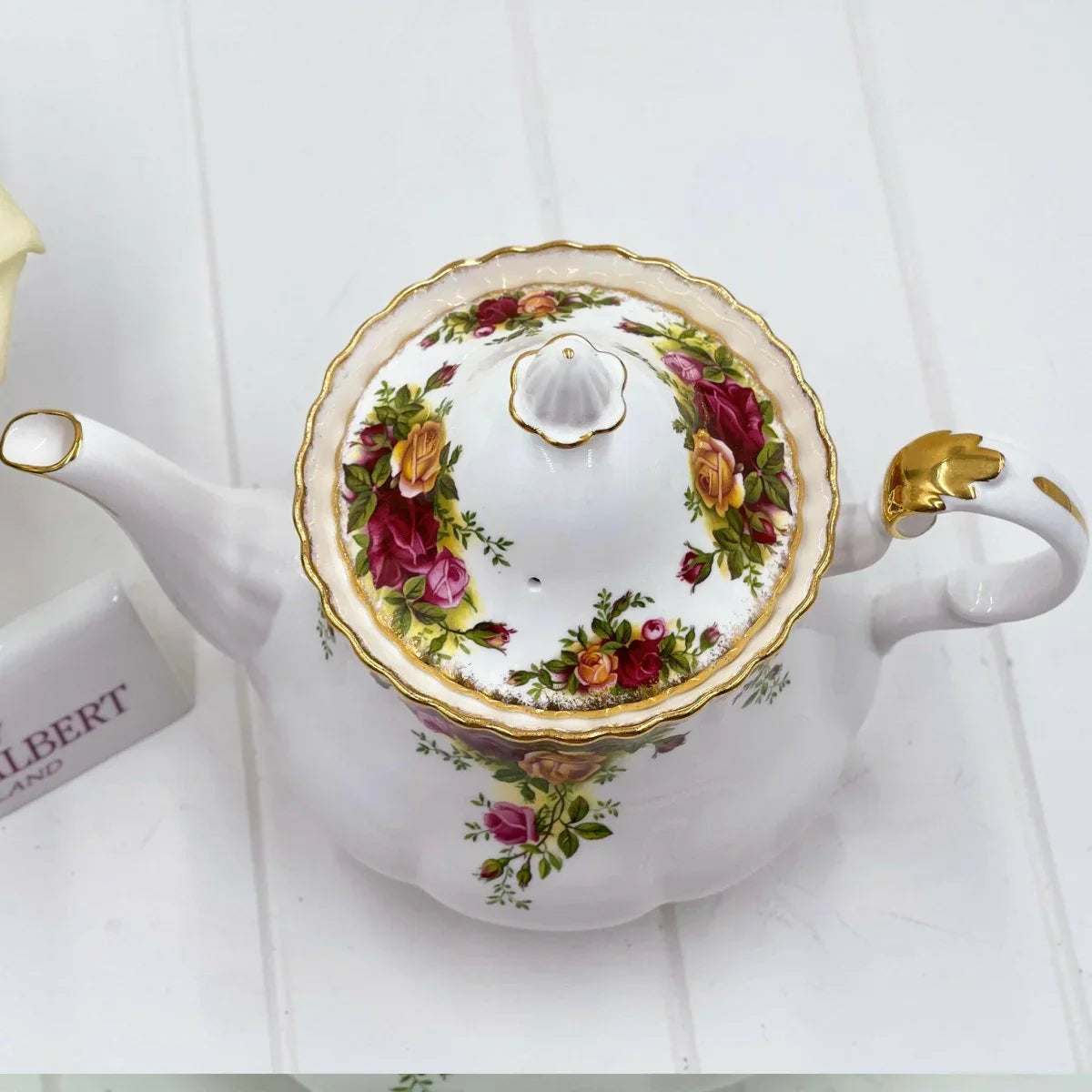 Royal Albert Vintage Old Country Roses Large Teapot - Exquisite Homewares 