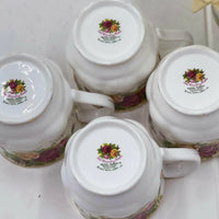 Royal Albert Vintage Old Country Roses Mugs (set 4) - Exquisite Homewares 