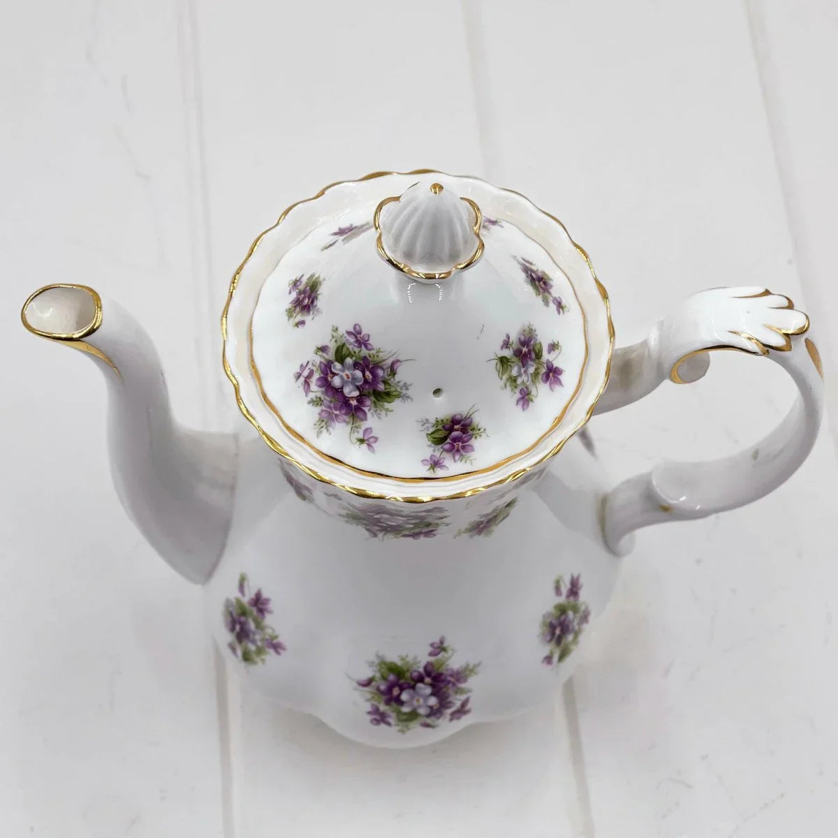 Royal Albert Vintage Sweet Violets Medium Coffee Pot - Exquisite Homewares 