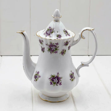Royal Albert Vintage Sweet Violets Medium Coffee Pot - Exquisite Homewares 