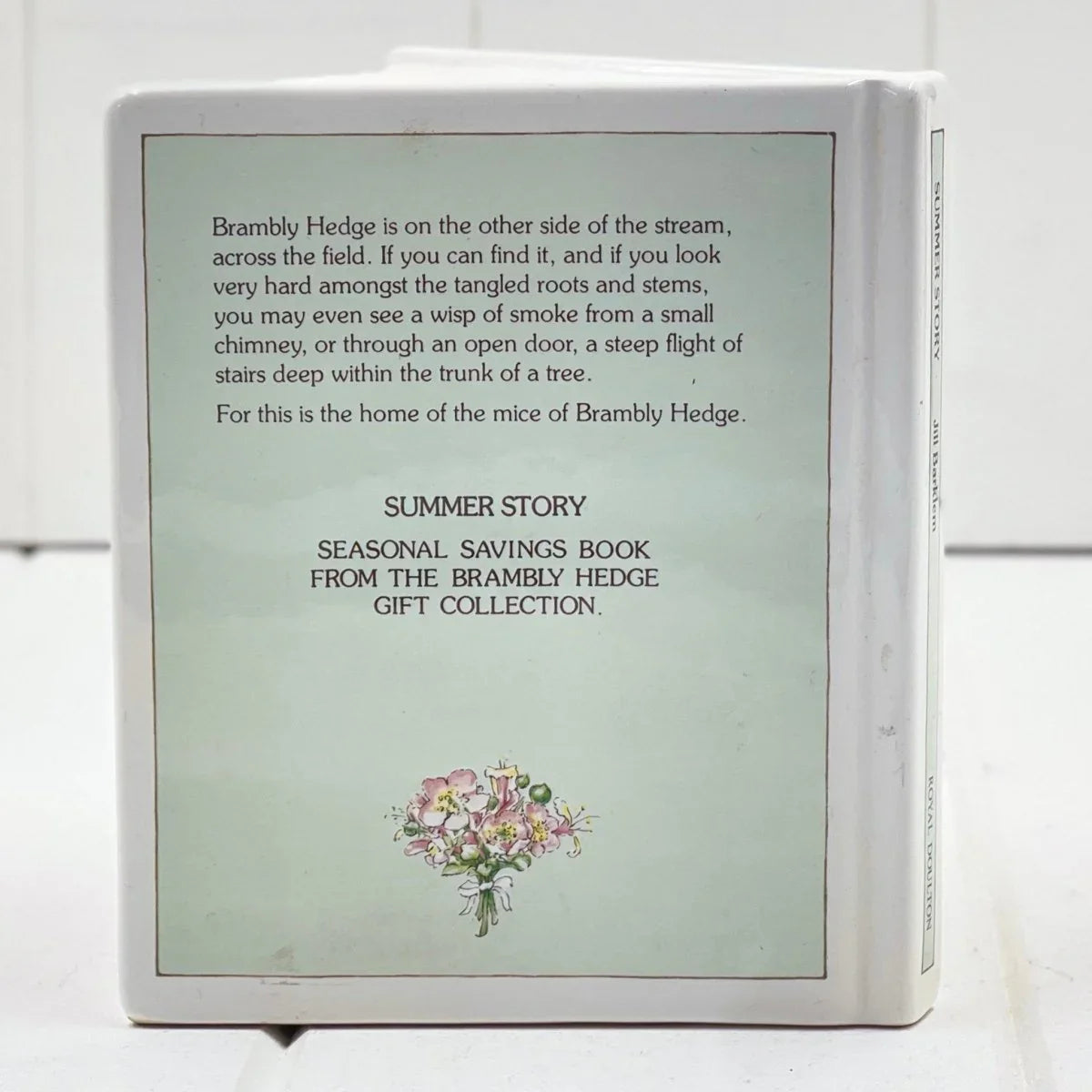 Royal Doulton Brambly Hedge Summer Savings Book 13x11x9cm - Jill Barklem 1989 - Exquisite Homewares 