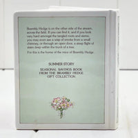 Royal Doulton Brambly Hedge Summer Savings Book 13x11x9cm - Jill Barklem 1989 - Exquisite Homewares 