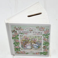 Royal Doulton Brambly Hedge Summer Savings Book 13x11x9cm - Jill Barklem 1989 - Exquisite Homewares 