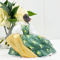 Royal Doulton Elyse HN2474 - 15x18cm Seated Figurine - Exquisite Homewares 