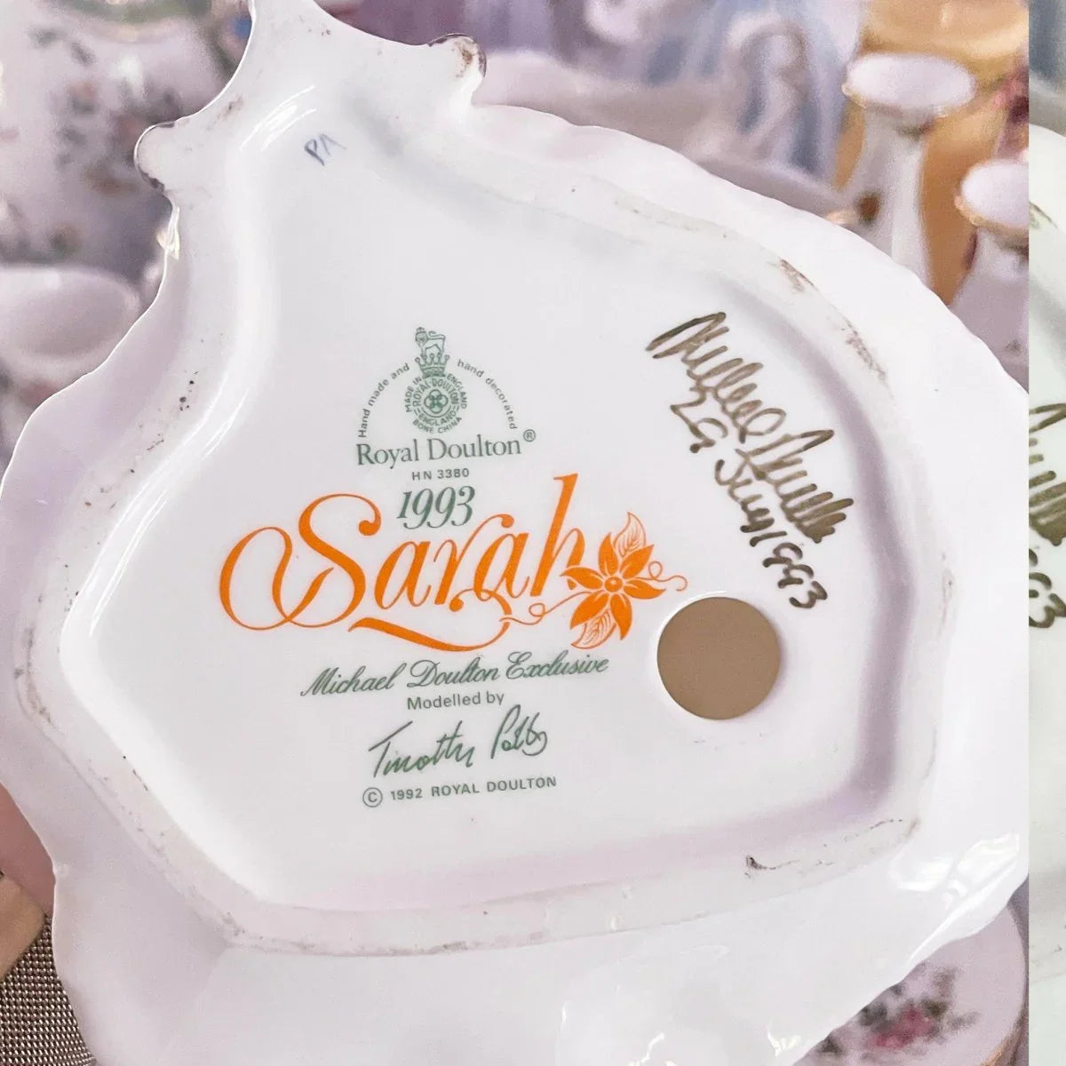 Royal Doulton Michael Doulton Exclusive HN 3380 1993 Sarah (signed) - Exquisite Homewares 