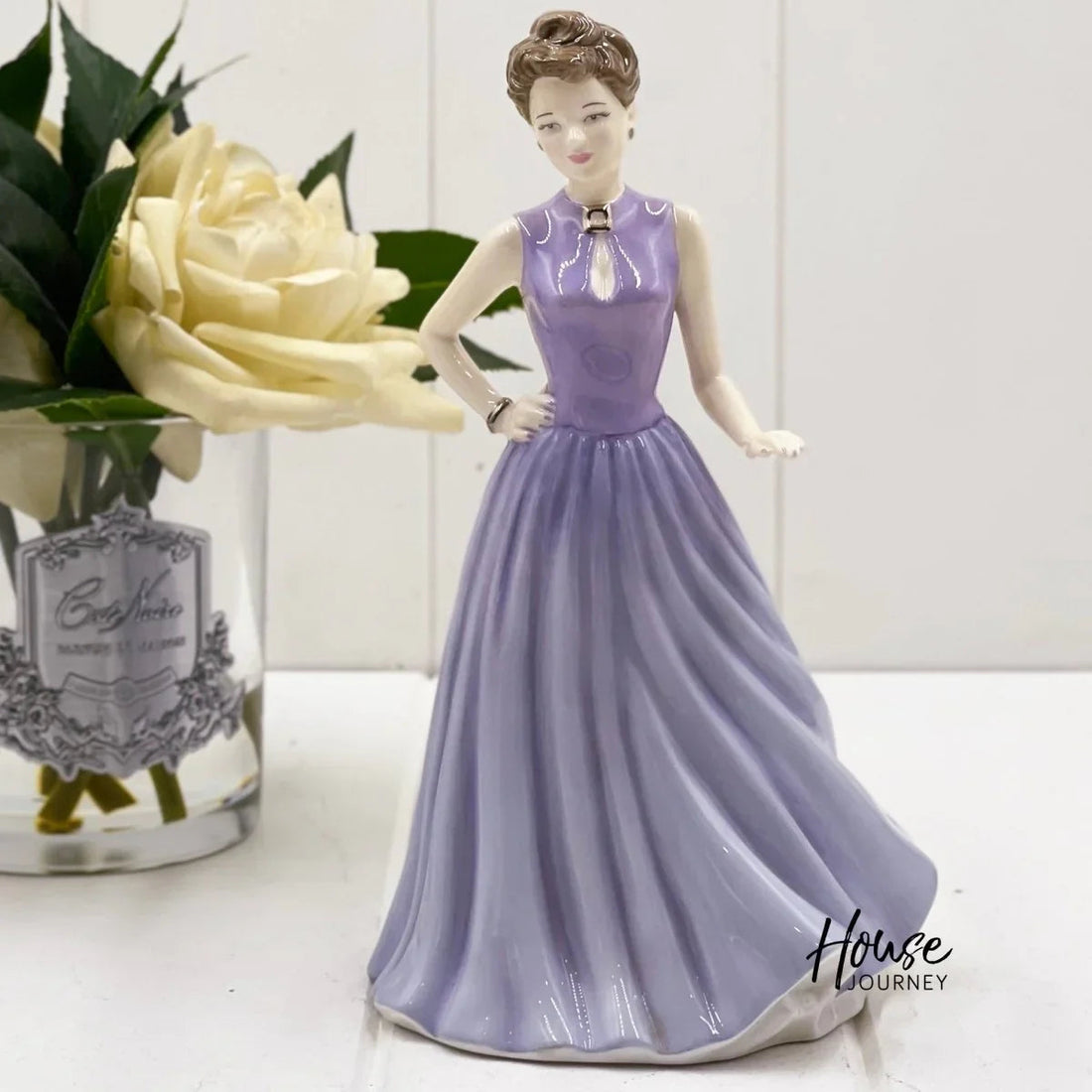 Royal Doulton Pretty Ladies Pearl HN4733 - 22cm High - Exquisite Homewares 