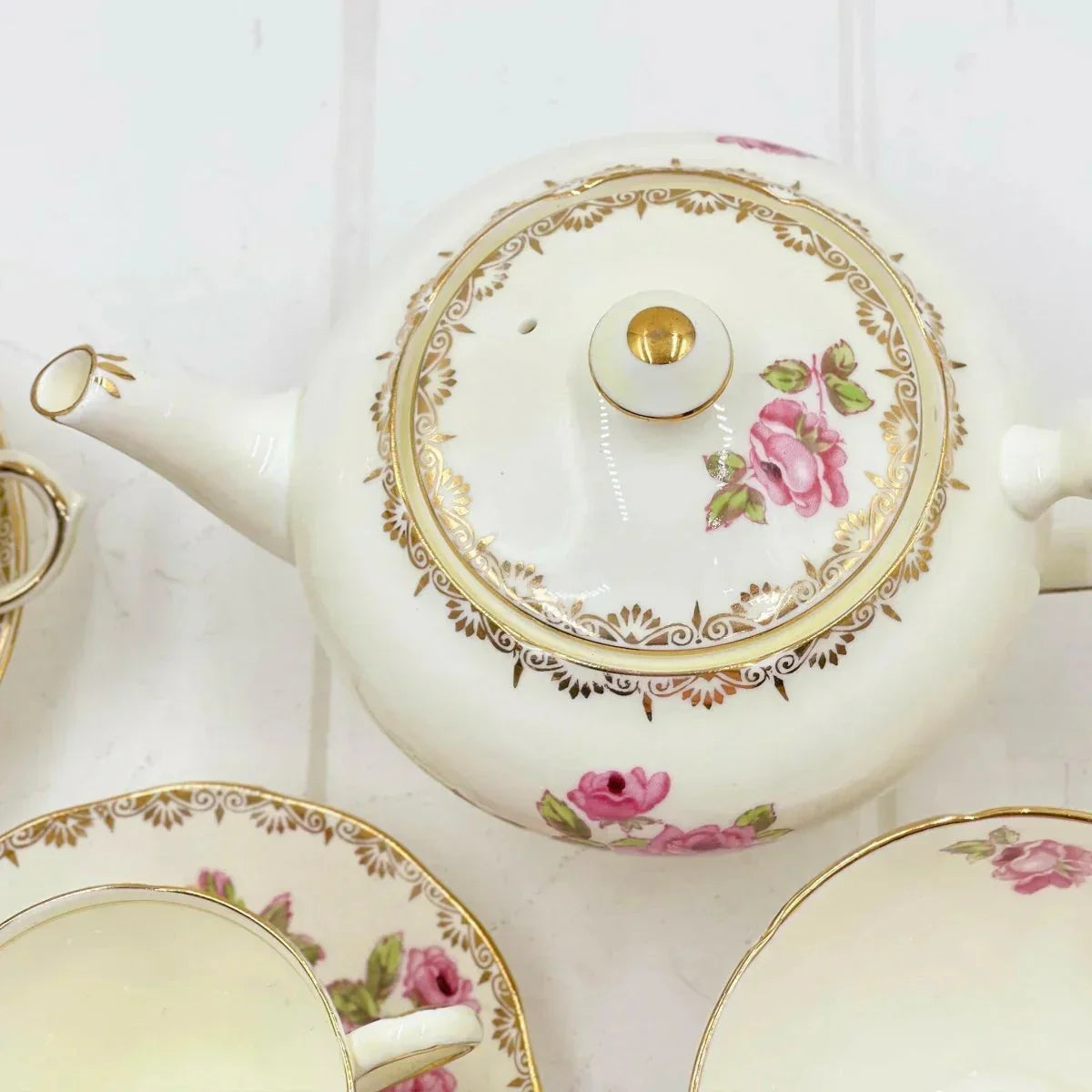 Salisbury Dijon Teapot, Sugar and Creamer - Exquisite Homewares 