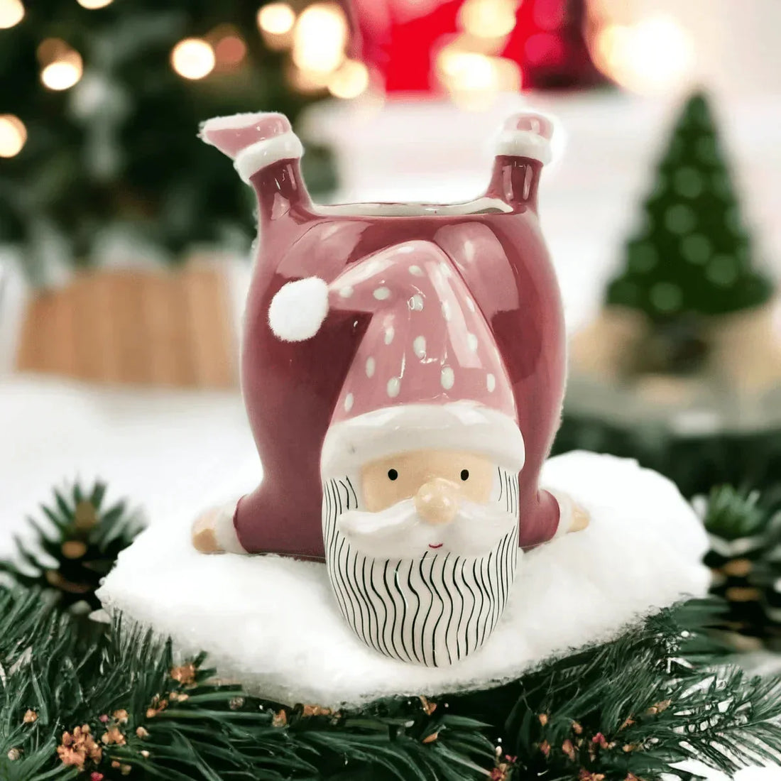 Santa Planter Dark Pink - Exquisite Homewares 