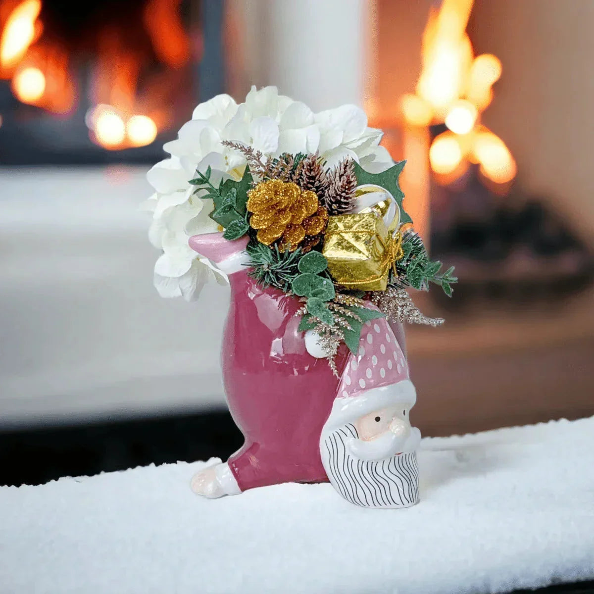 Santa Planter Dark Pink - Exquisite Homewares 
