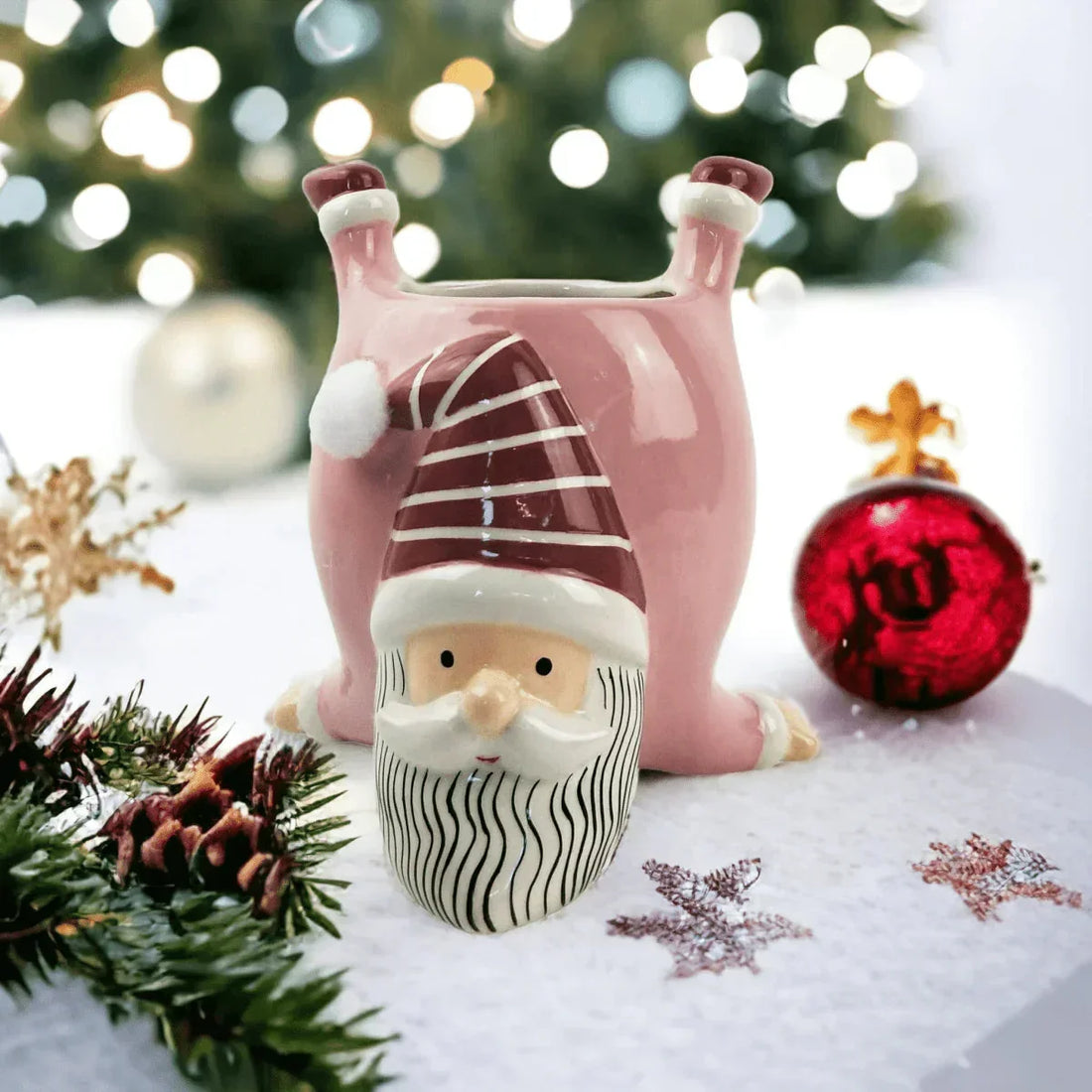 Santa Planter Pink - Exquisite Homewares 