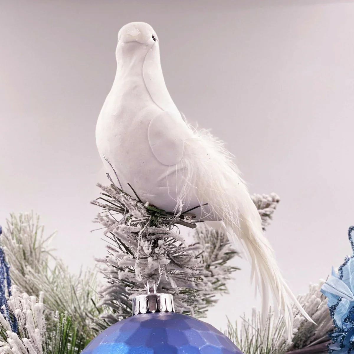 Sante White Clip on Bird (Set of 6) - Exquisite Homewares 