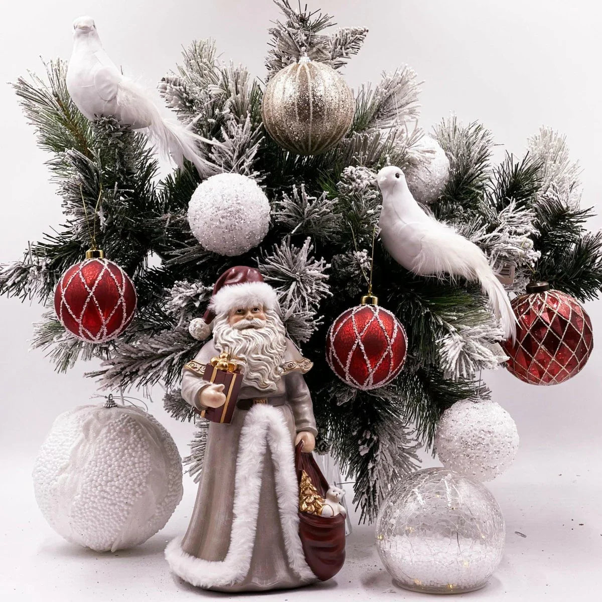 Sante White Clip on Bird (Set of 6) - Exquisite Homewares 