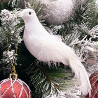 Sante White Clip on Bird (Set of 6) - Exquisite Homewares 