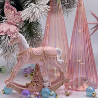 Set/3 Pink Beaded Butterfly Clips - Exquisite Homewares 