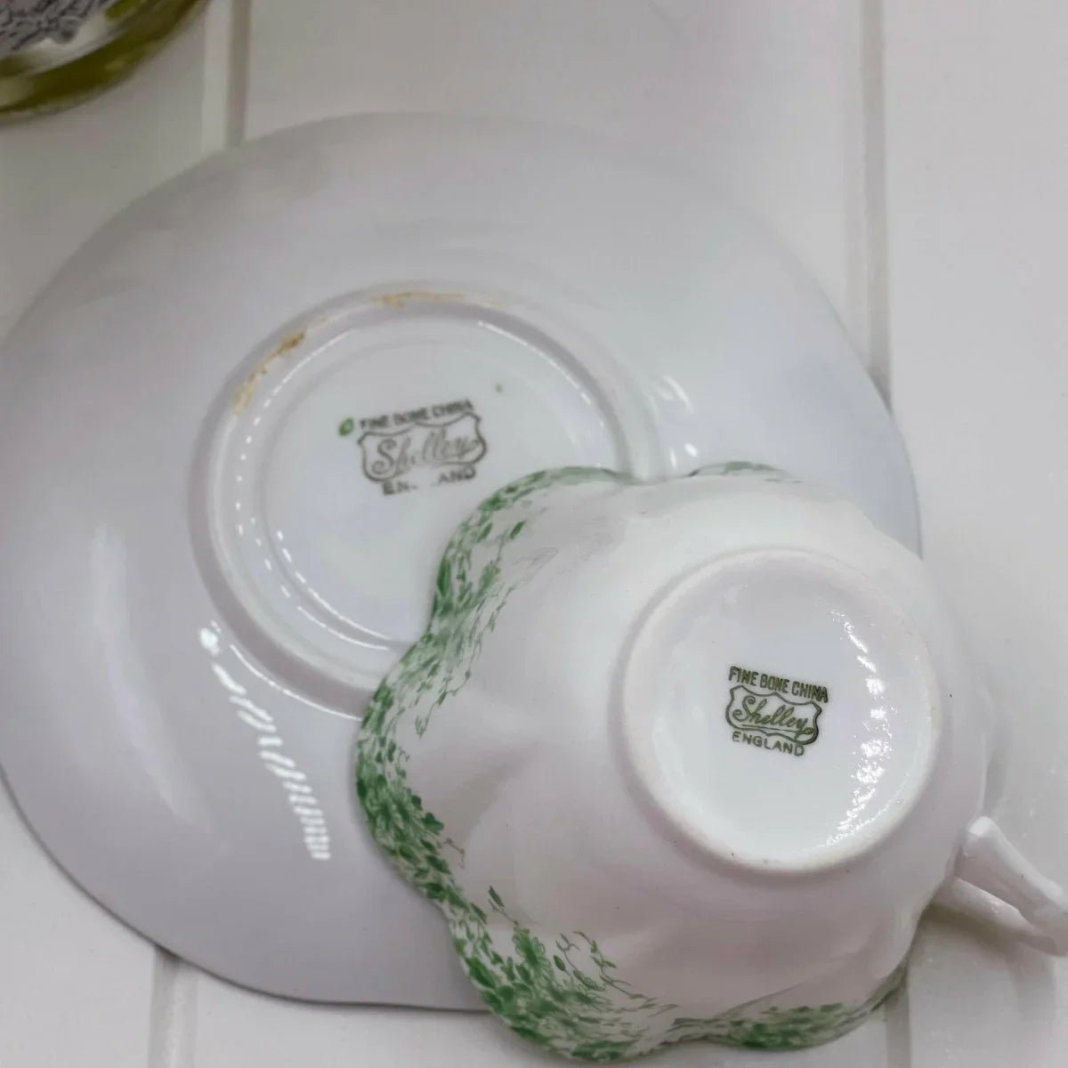 Shelley Dainty Green Duo - Exquisite Homewares 