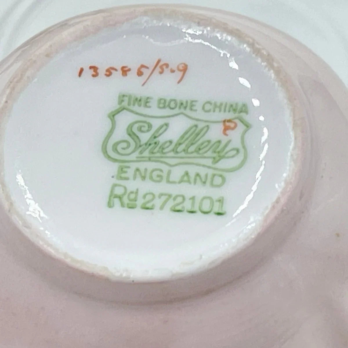 Shelley Dainty Pastel Pink Duo - Made in England - Exquisite Homewares 