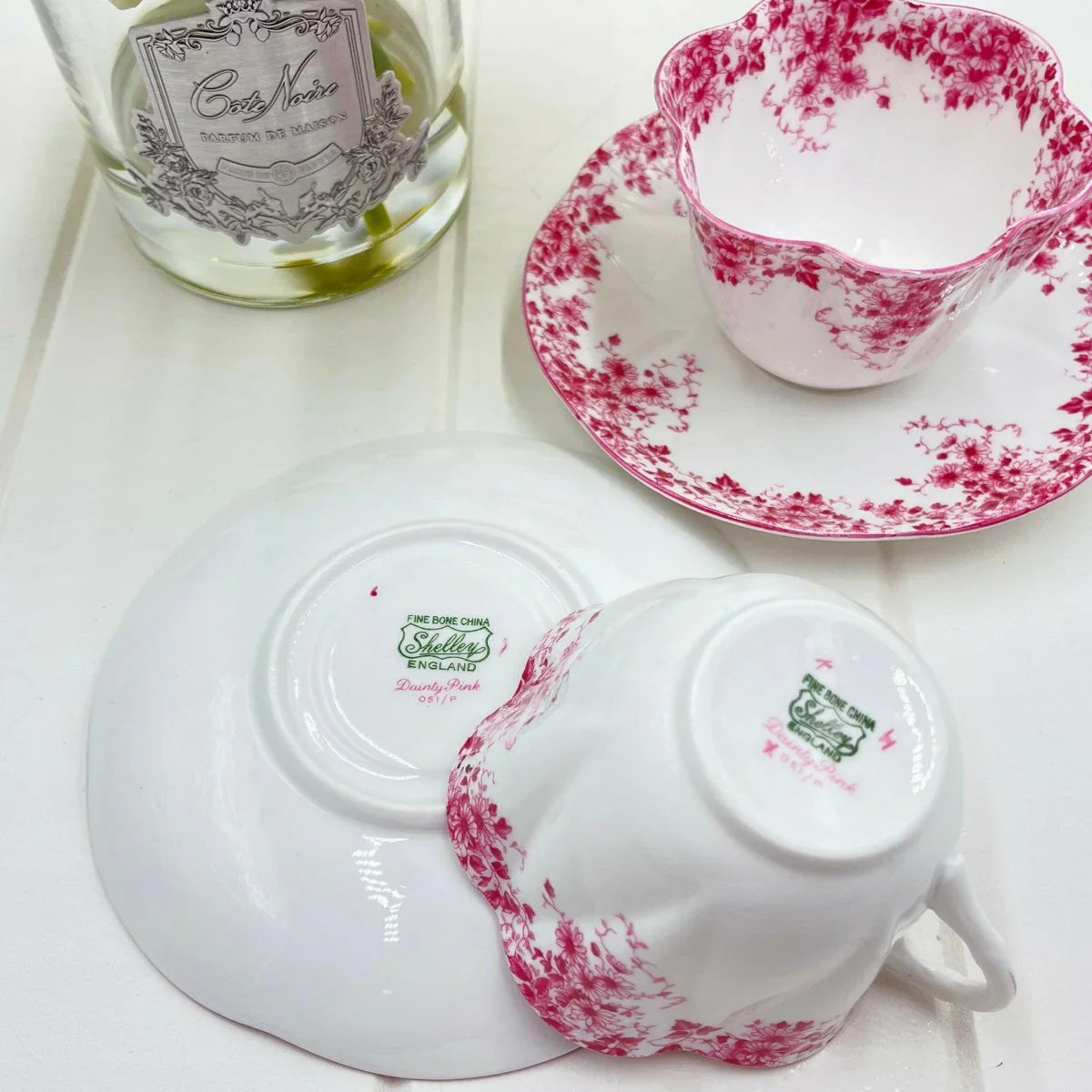 Shelley Dainty Pink Duo - Exquisite Homewares 