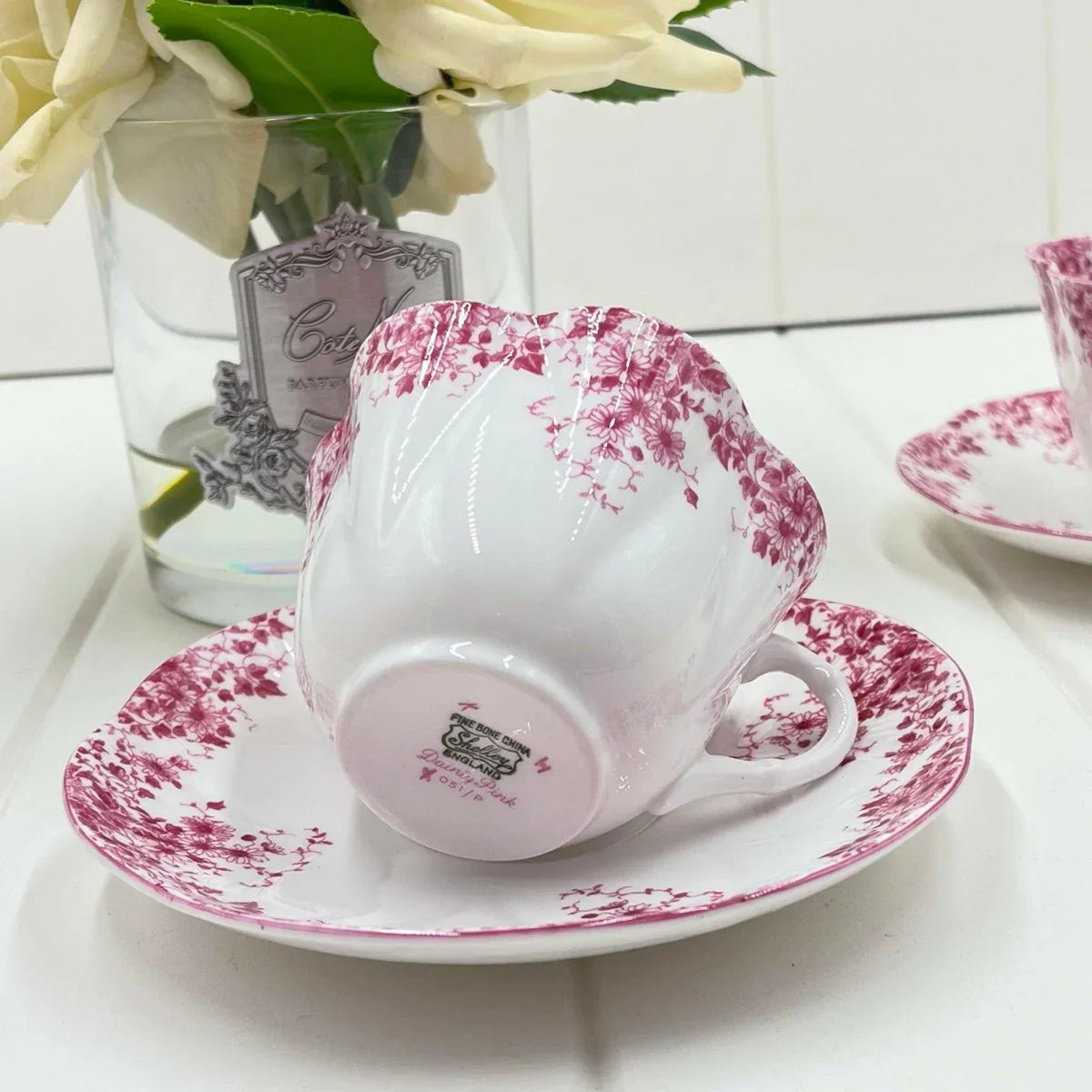 Shelley Dainty Pink Duo - Exquisite Homewares 