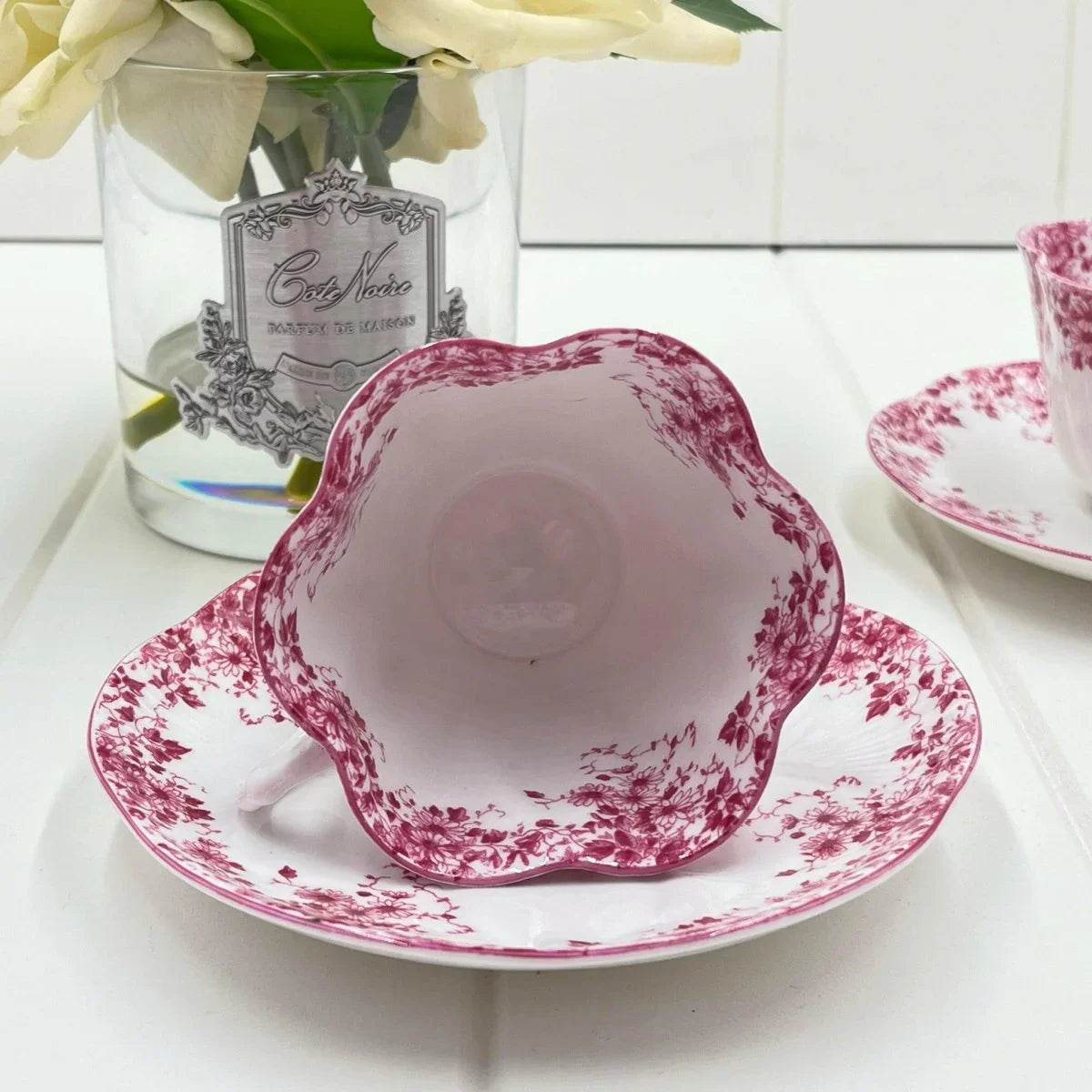 Shelley Dainty Pink Duo - Exquisite Homewares 