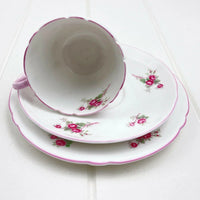 Shelley Vintage Rose Spray Trio - Exquisite Homewares 