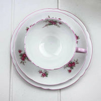 Shelley Vintage Rose Spray Trio - Exquisite Homewares 