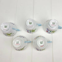 Shelley Vintage Wild Flowers 13668 Demitasse (Coffee) Cups x 3 - Exquisite Homewares 