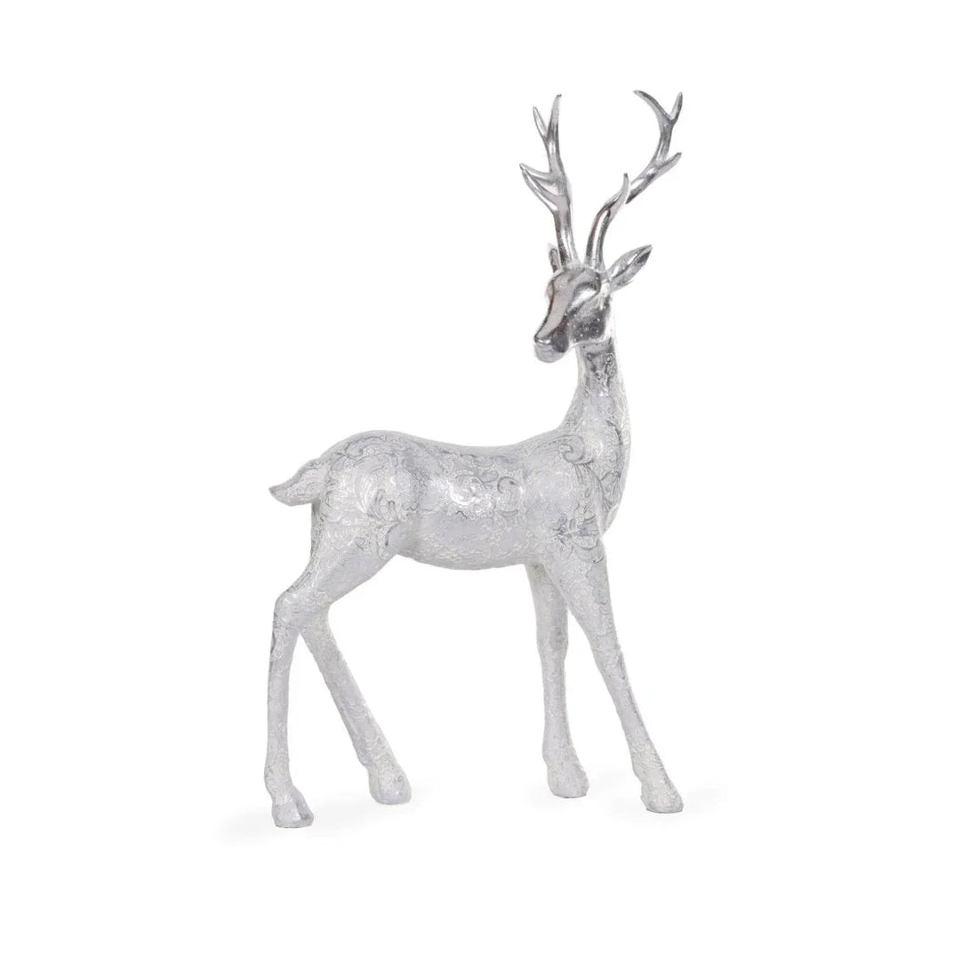 Silver Lace Reindeer Standing - Exquisite Homewares 
