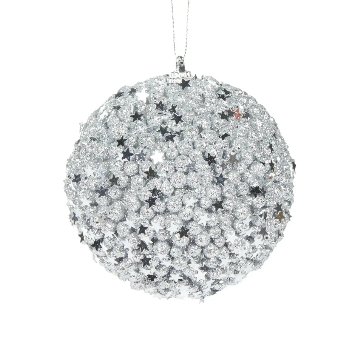 Silver Stars Bauble - Exquisite Homewares 