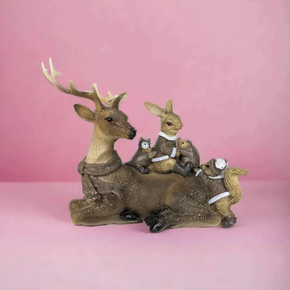 Sitting Reindeer and Woodland Friends - Exquisite Homewares 