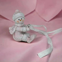 Sitting Snowman Christmas Tree Ornament - House Journey