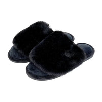 Slippers - Cosy Luxe - Black - House Journey