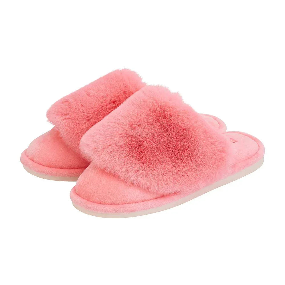 Slippers - Cosy Luxe - Coral Pink - Exquisite Homewares 