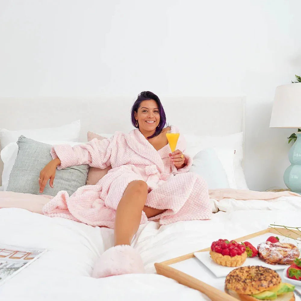 Slippers - Cosy Luxe - Pink Petal - House Journey