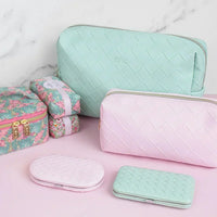 Small Beauty Bag - Woven Peony - House Journey