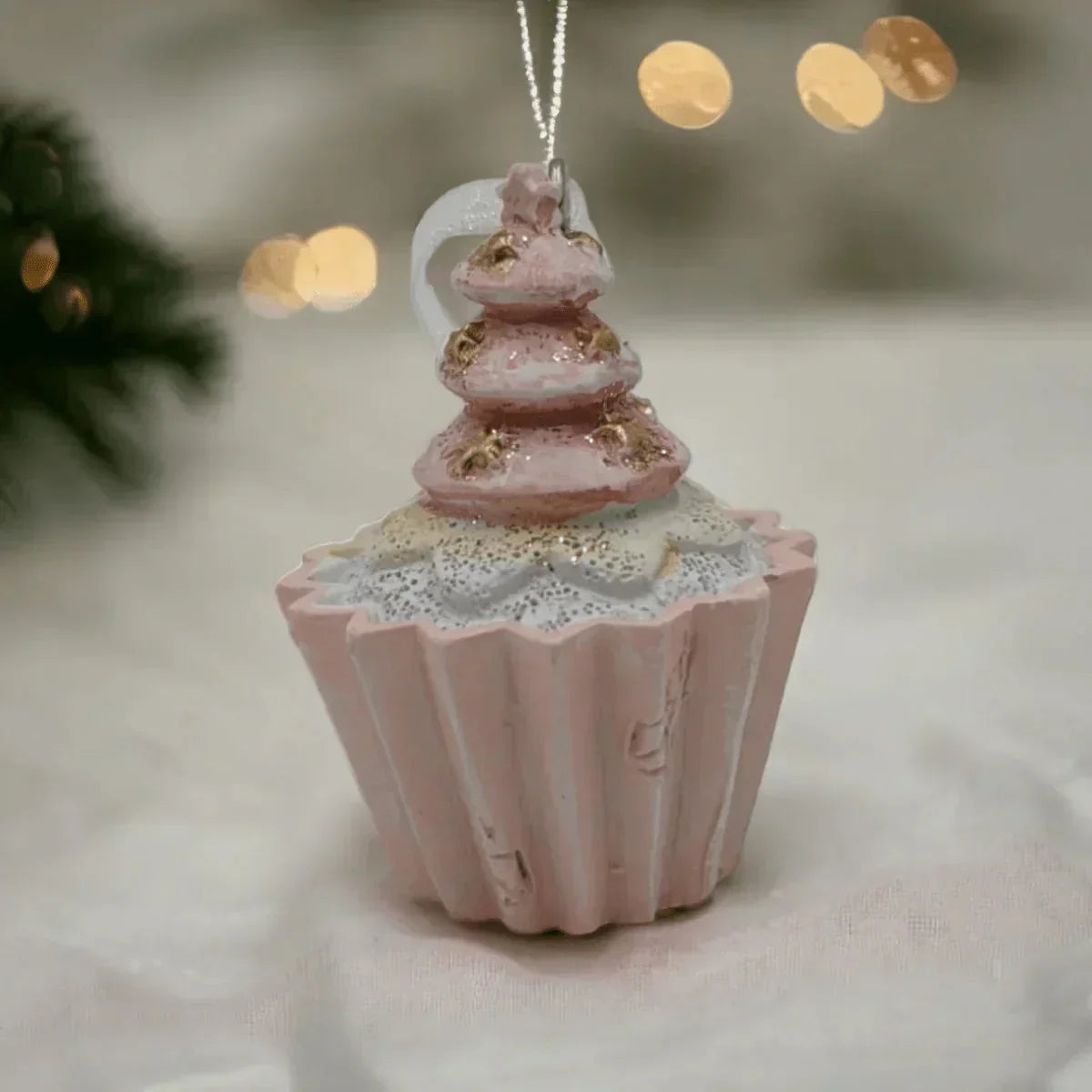 Small Cupcake Christmas Tree Hanging Decoration - House Journey