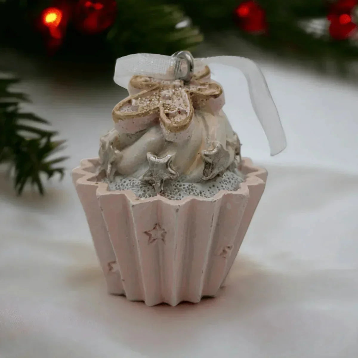 Small Cupcake Christmas Tree Hanging Decoration - House Journey