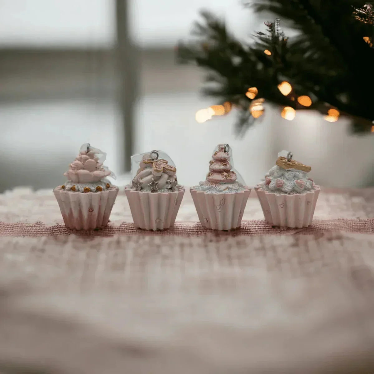 Small Cupcake Christmas Tree Hanging Decoration - House Journey
