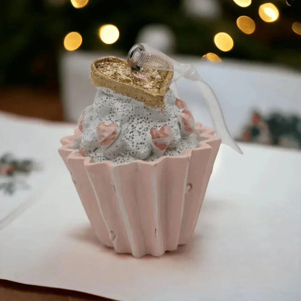 Small Cupcake Christmas Tree Hanging Decoration - House Journey