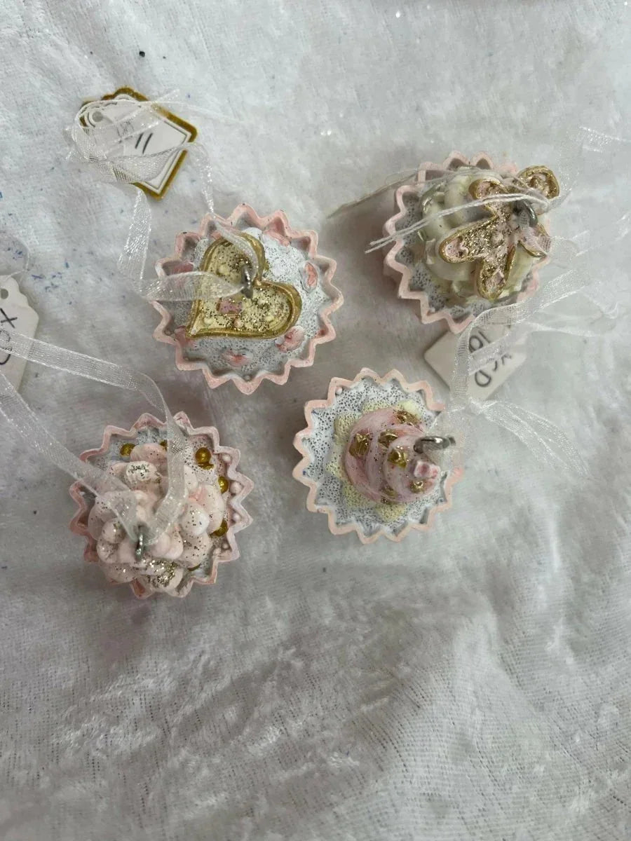 Small Cupcake Christmas Tree Hanging Decoration - House Journey
