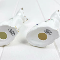 Staffordshire Vintage Pair of Floral Cats - Exquisite Homewares 