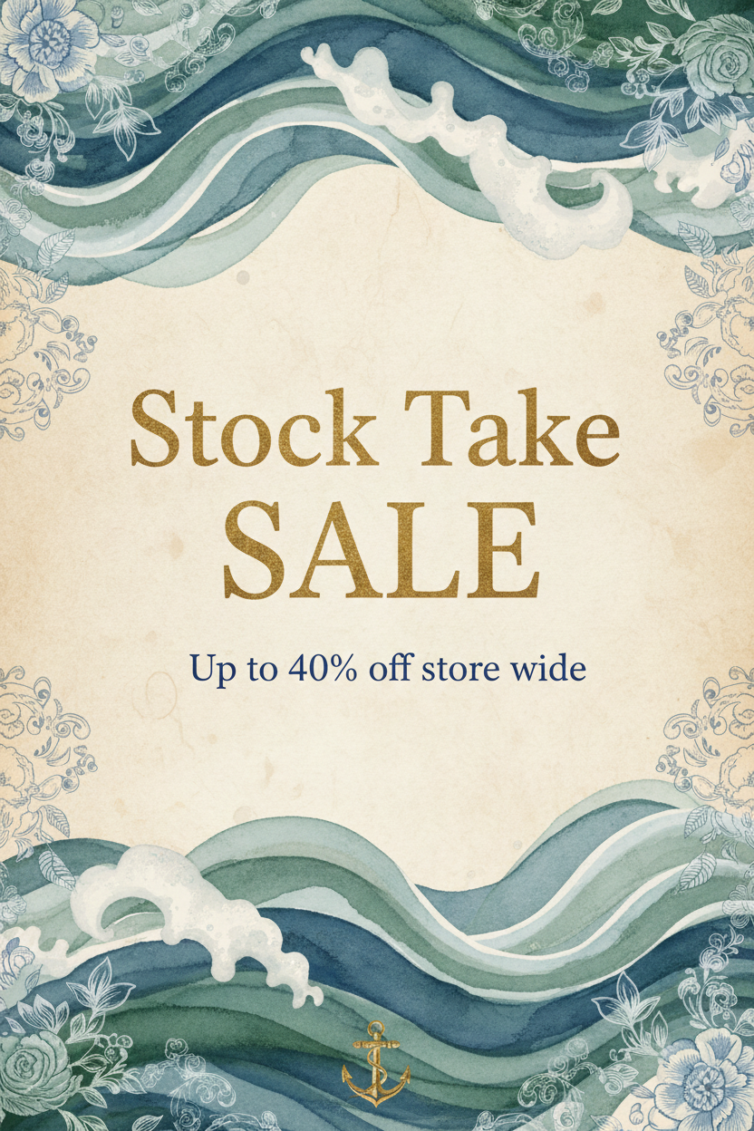 Stock Take Sale Mobile Banner - Coastal