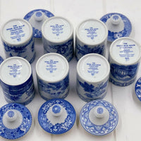 The Spode Blue Room Collection Spice Jars (set 7) - Exquisite Homewares 
