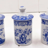 The Spode Blue Room Collection Spice Jars (set 7) - Exquisite Homewares 