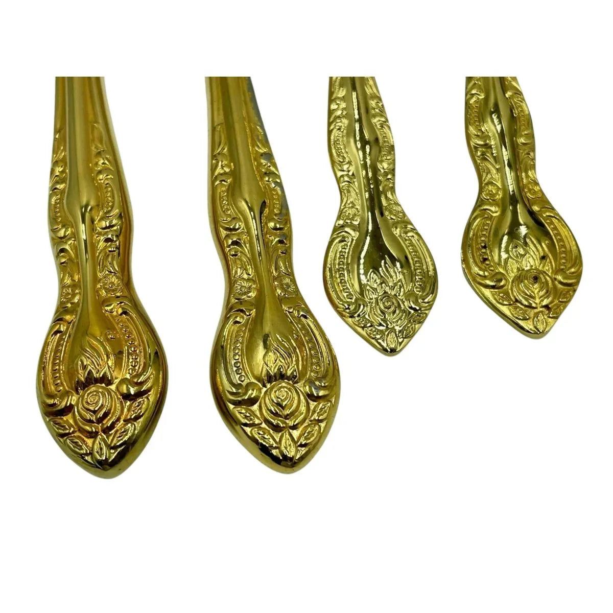 Vintage Rodd 24carat Gold Plated "Golden Glory" 6 person Cutlery Set with Serving Accessories - Exquisite Homewares 