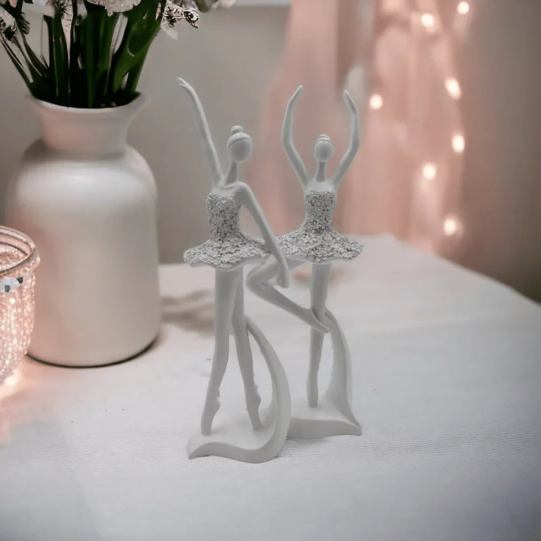 White Ballerina Classic Pose - Exquisite Homewares 