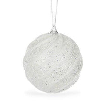 White Swirl Bauble - Exquisite Homewares 