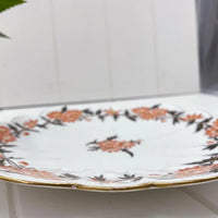Wileman (early Shelley) Pattern 6031 Daisy Wreath Set of 2 Cake Plates - Exquisite Homewares 