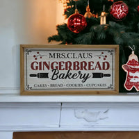 Wooden Gingerbread Bakery Sign - House Journey