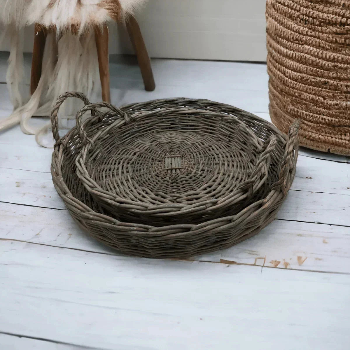 Woven Willow Tray - House Journey