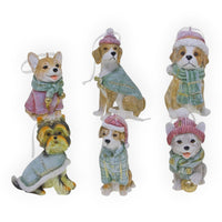 Pastel Christmas Dogs 10cm - Assorted